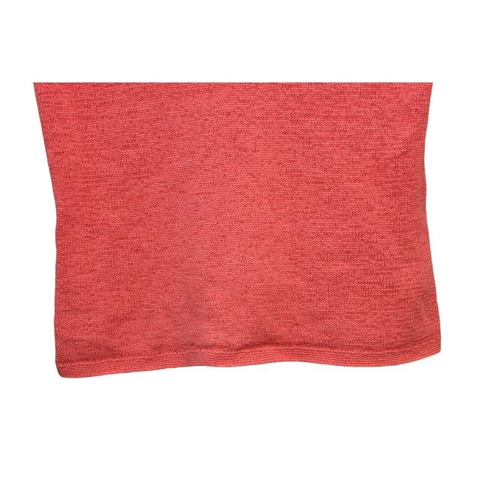 Pendleton Sleeveless Sweater Size Medium Pink Coral Open Knit Preppy Beach Tank - Picture 3 of 11